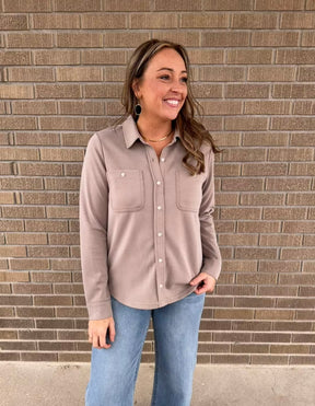 Mildred Shirt - Taupe