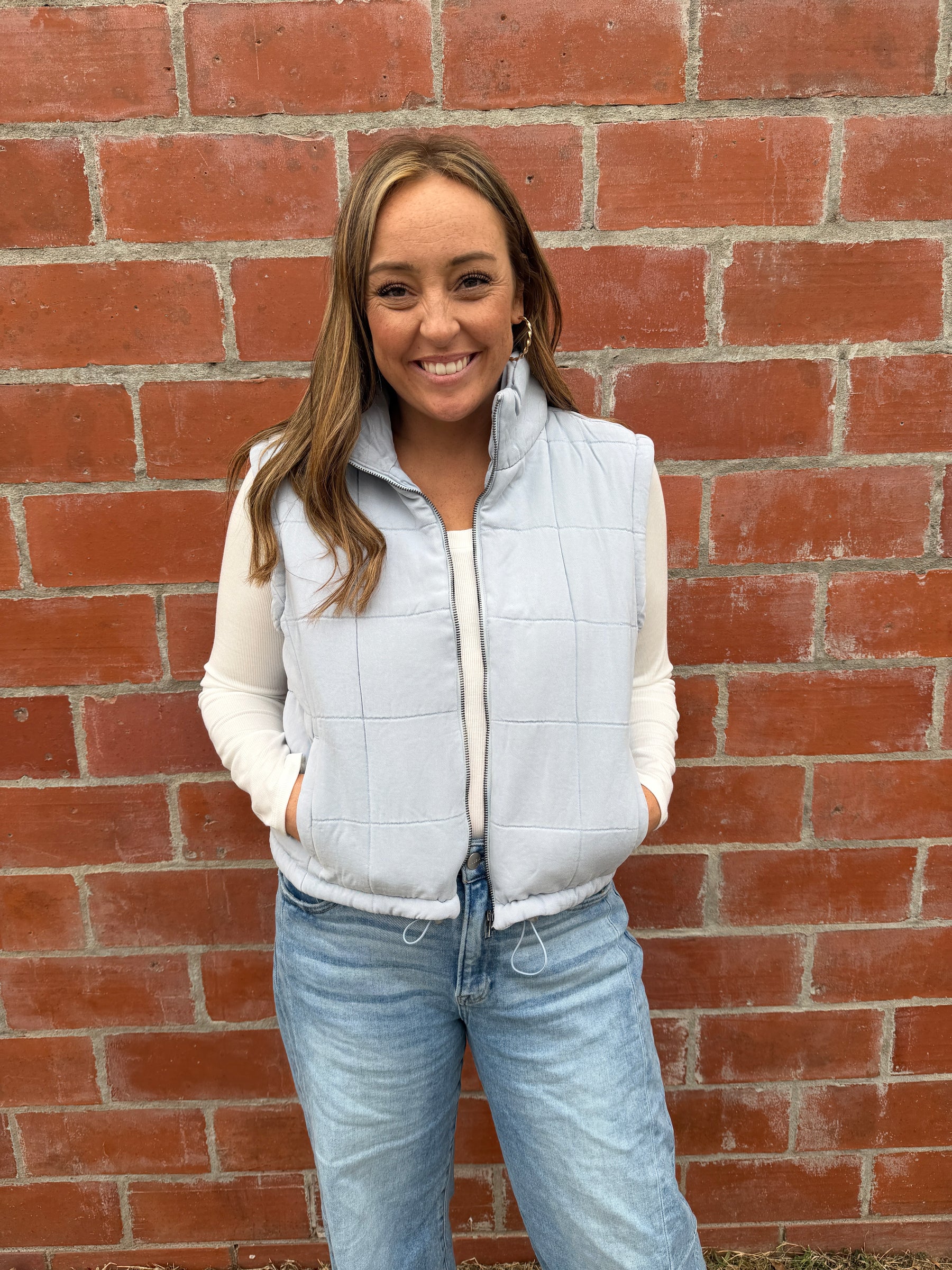 Brina Vest - Light Denim