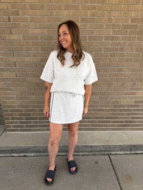 Buttery Soft Modal Tee - Light Grey