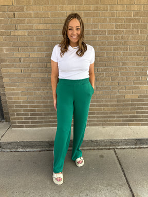 Chill Girl Modal Pants - Emerald