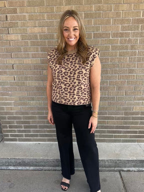 Leopard Sweater Top