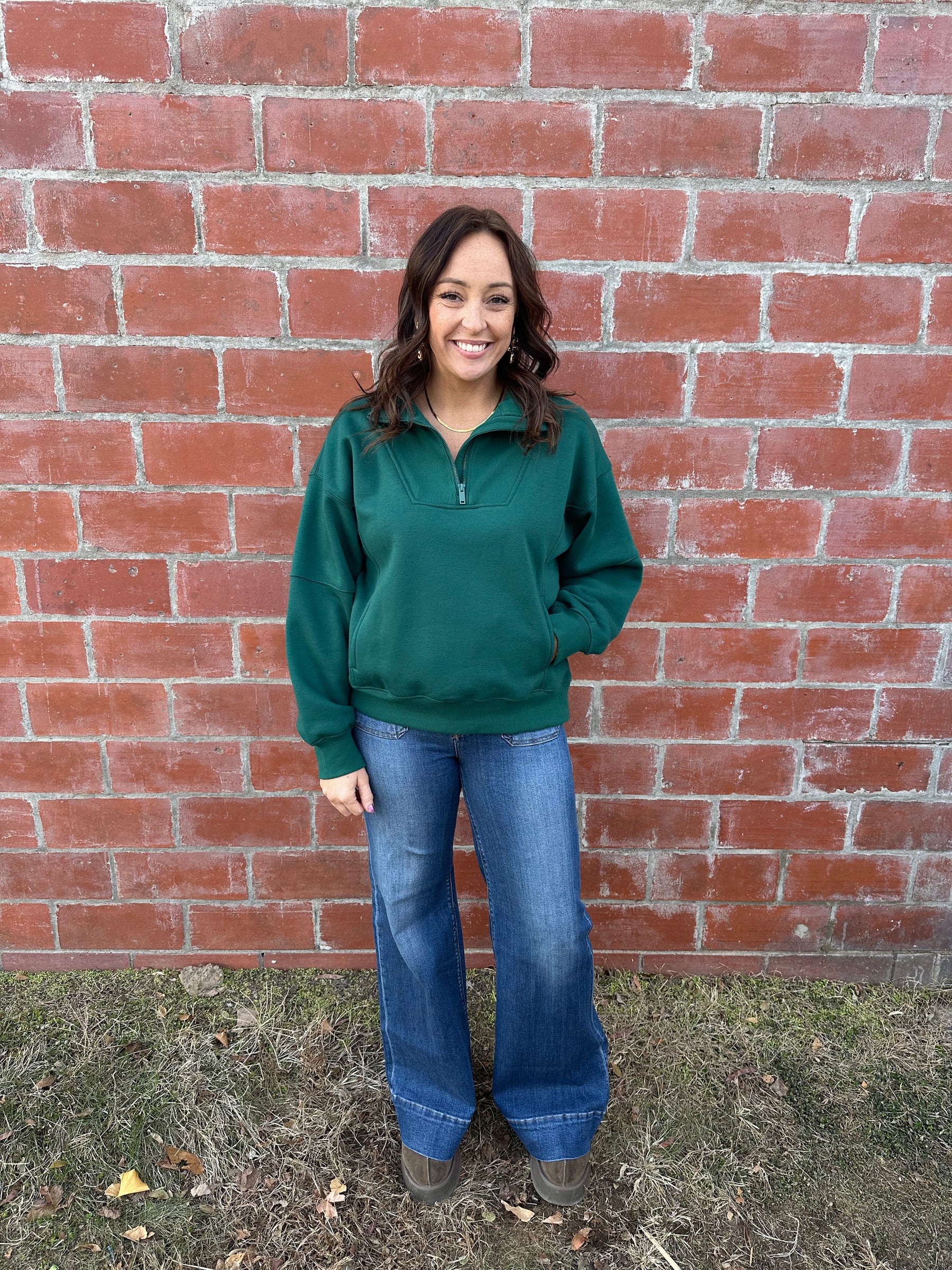 Lulu Hunter Green Pullover