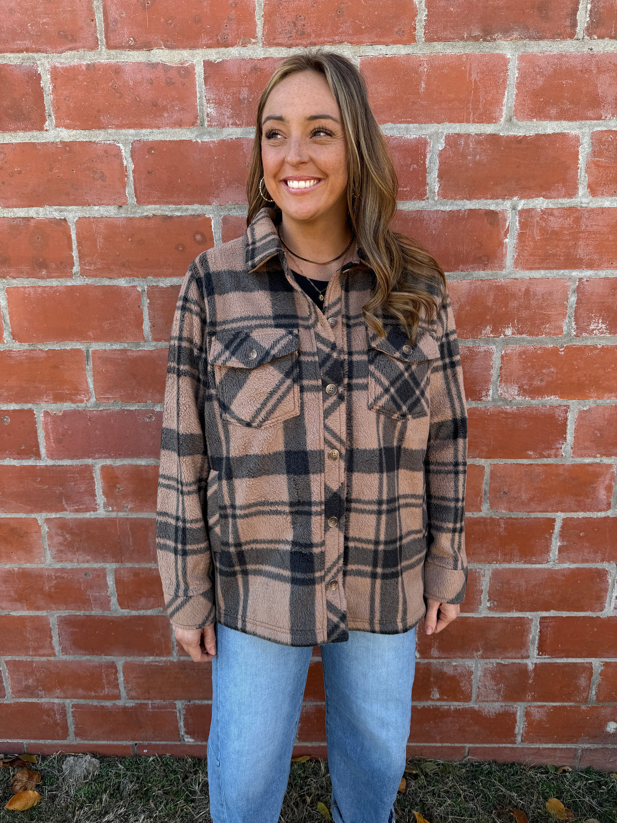Sante Fe Jacket - Pecan Black Plaid