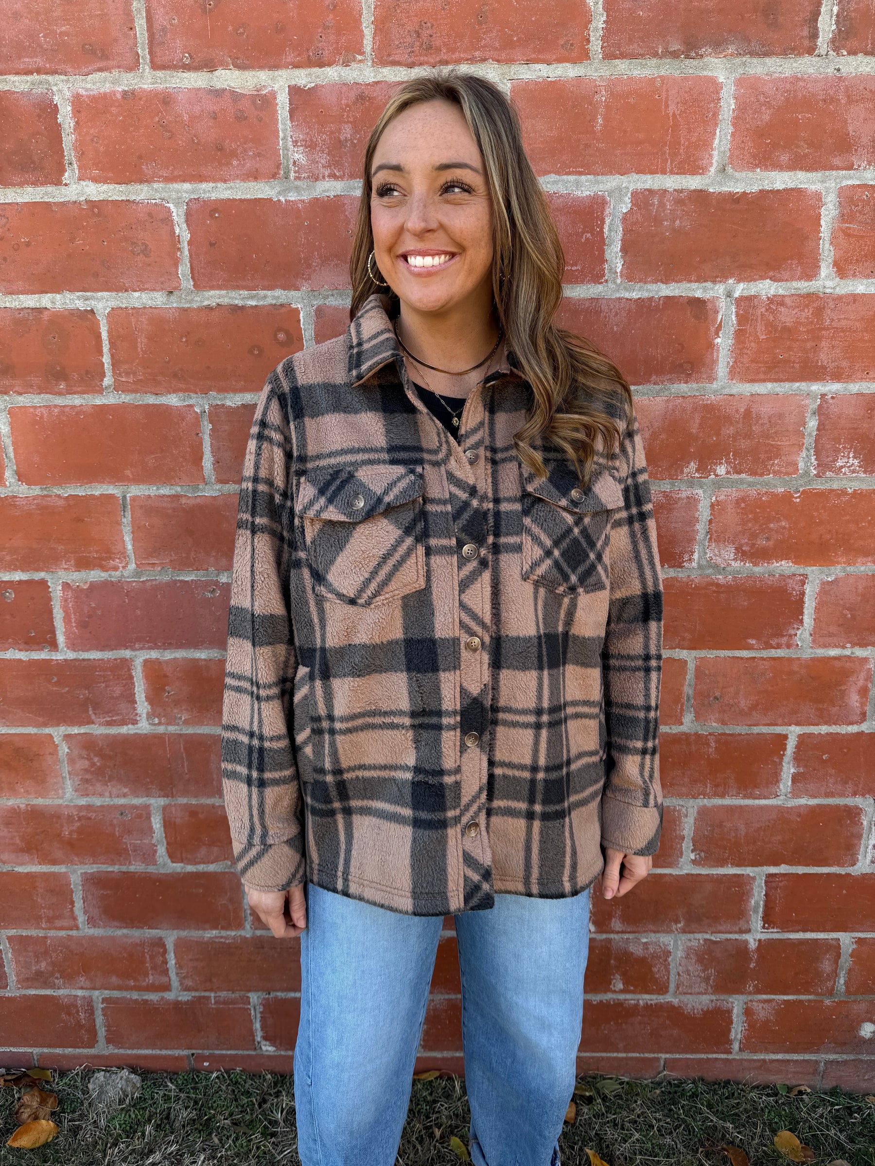 Sante Fe Jacket - Pecan Black Plaid