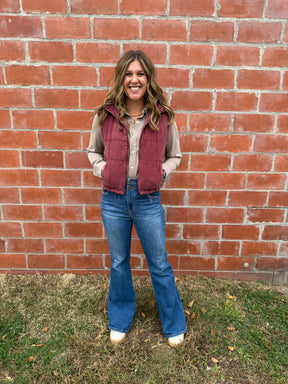 Brina Vest - Crushed Berry