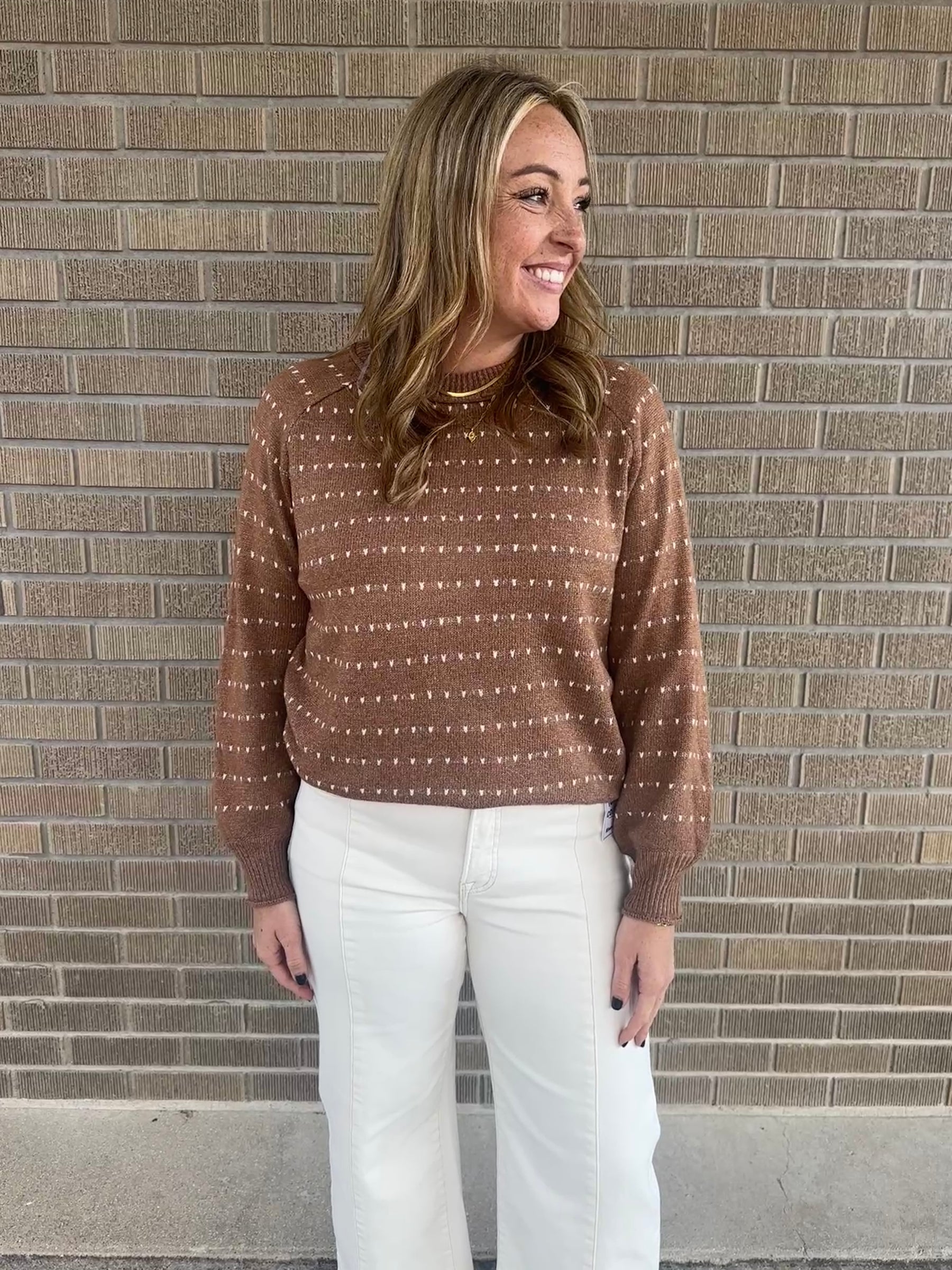 Call Me Maybe Camel Sweater