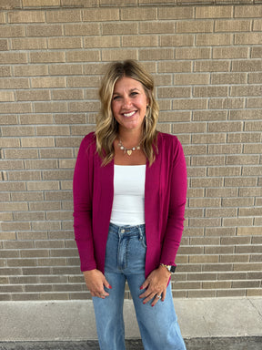 OG Rooted Cardigan - Magenta