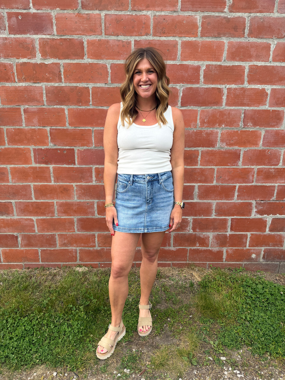 Risen Denim Skort