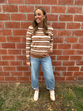 Striped Camel Sweater