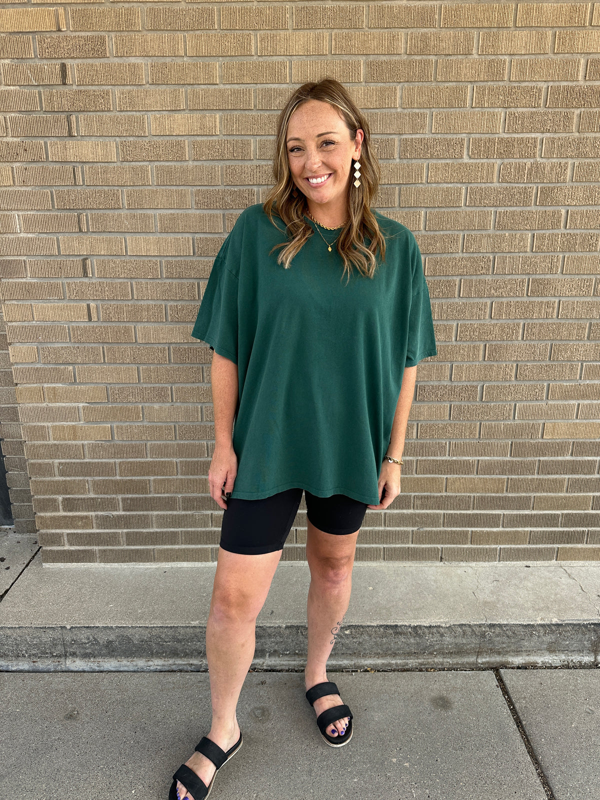 Thee Oversized Tee - Deep Green