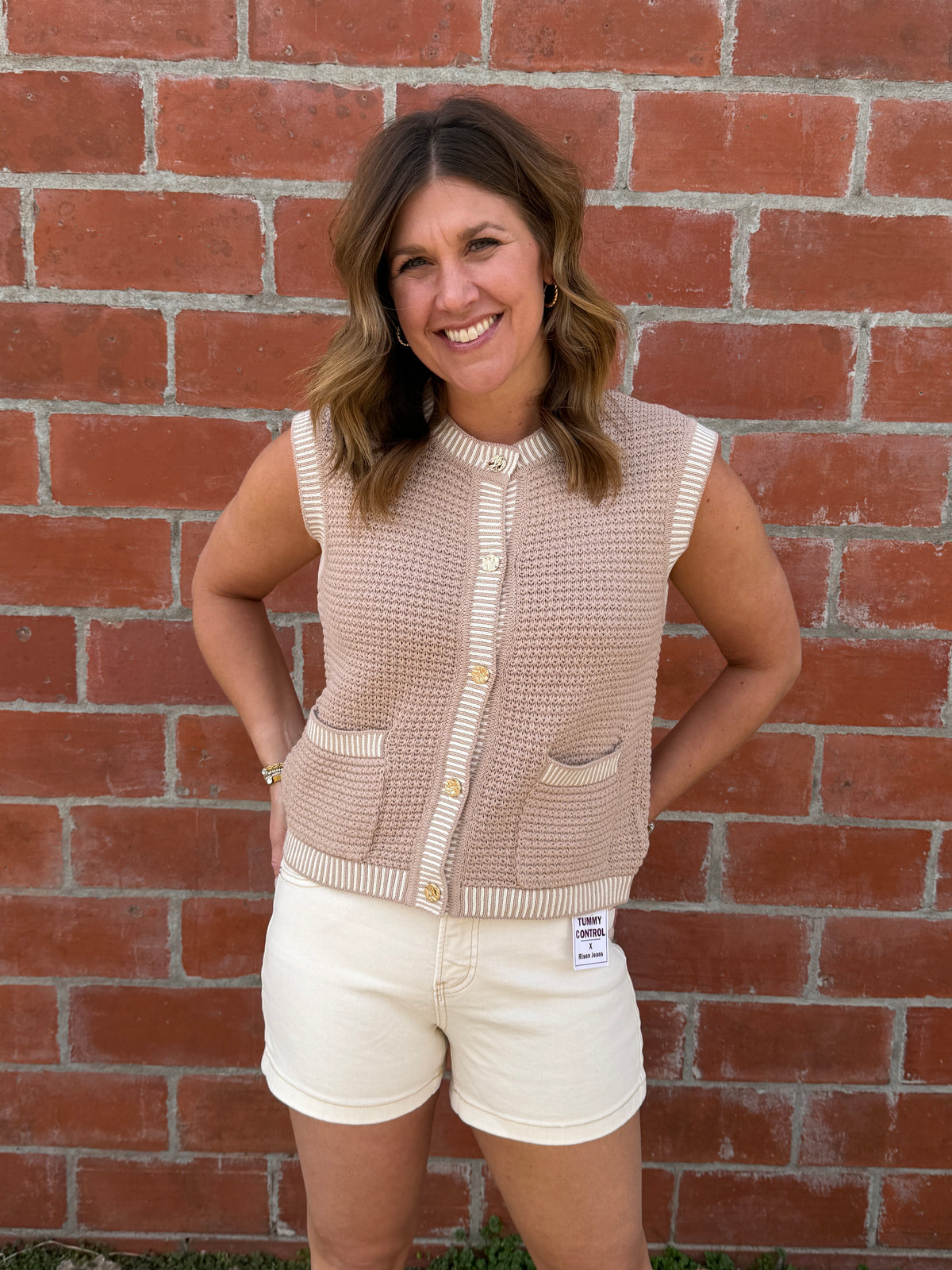 All About Them Details Button Up Top