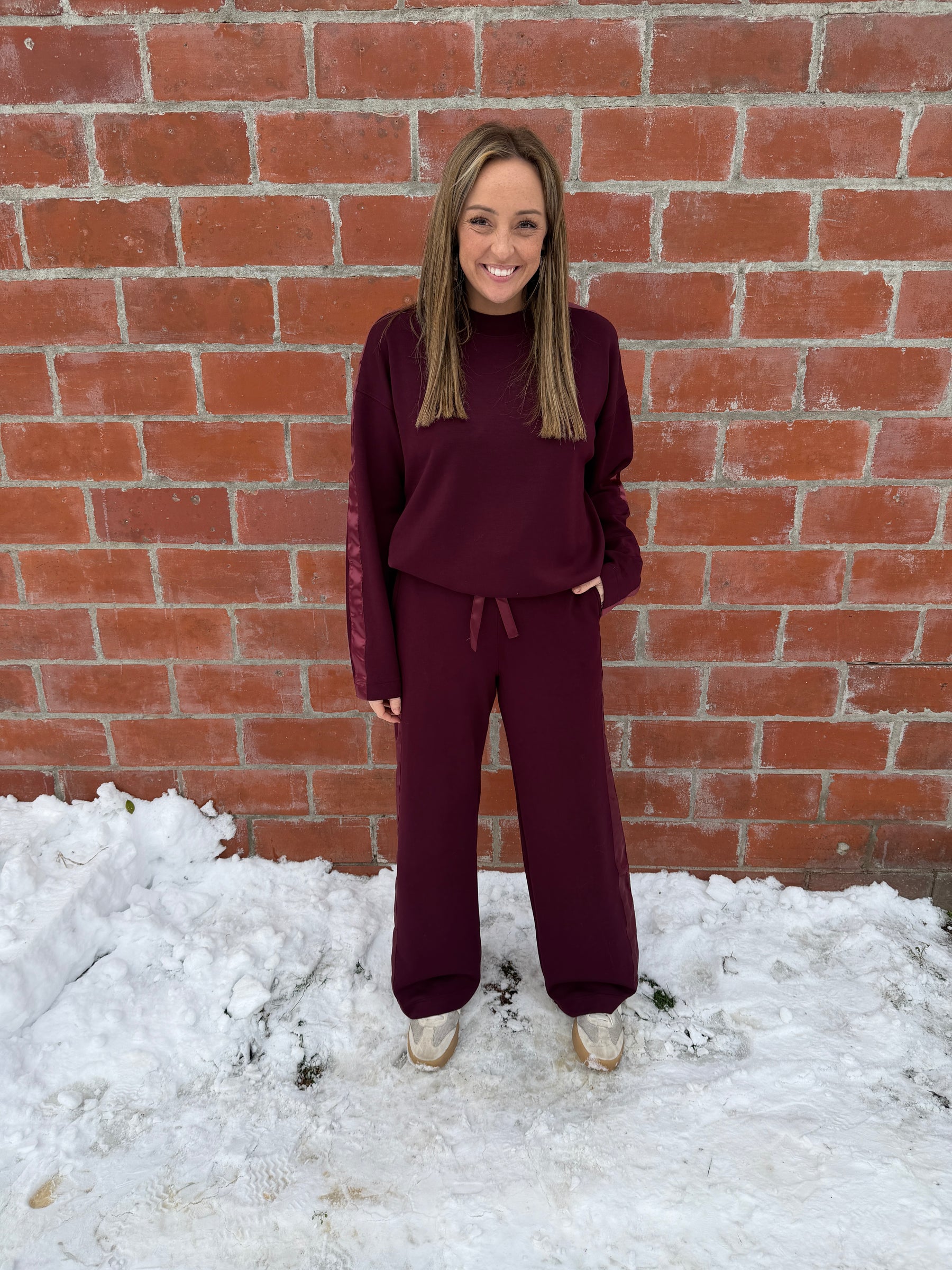 A Touch of Satin Bottoms - Dark Cherry