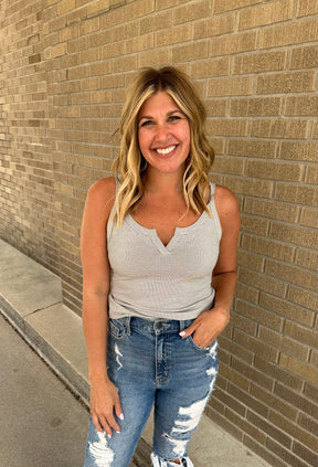 Neutral Split Neck Tank