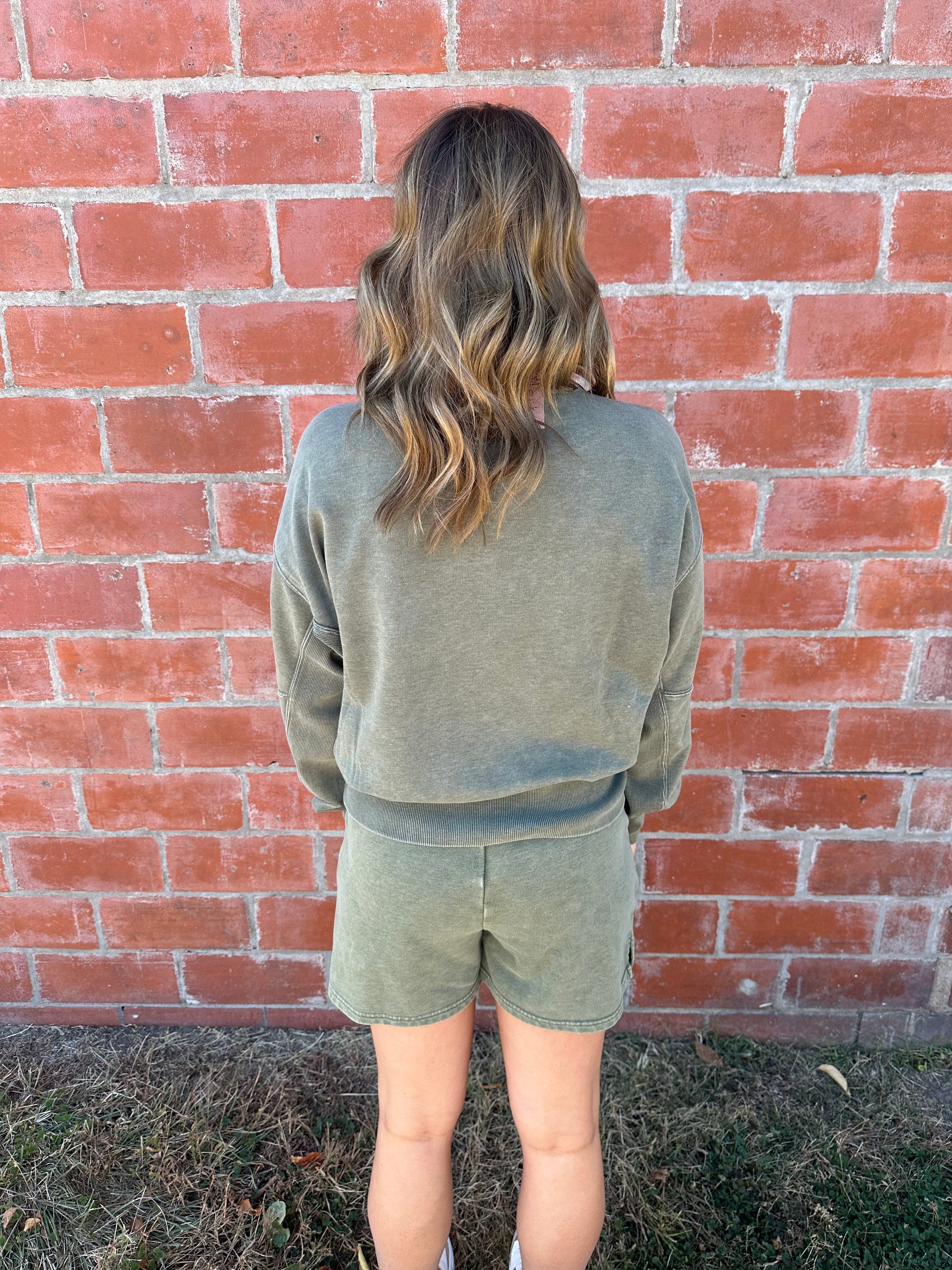 French Terry Shorts - Olive