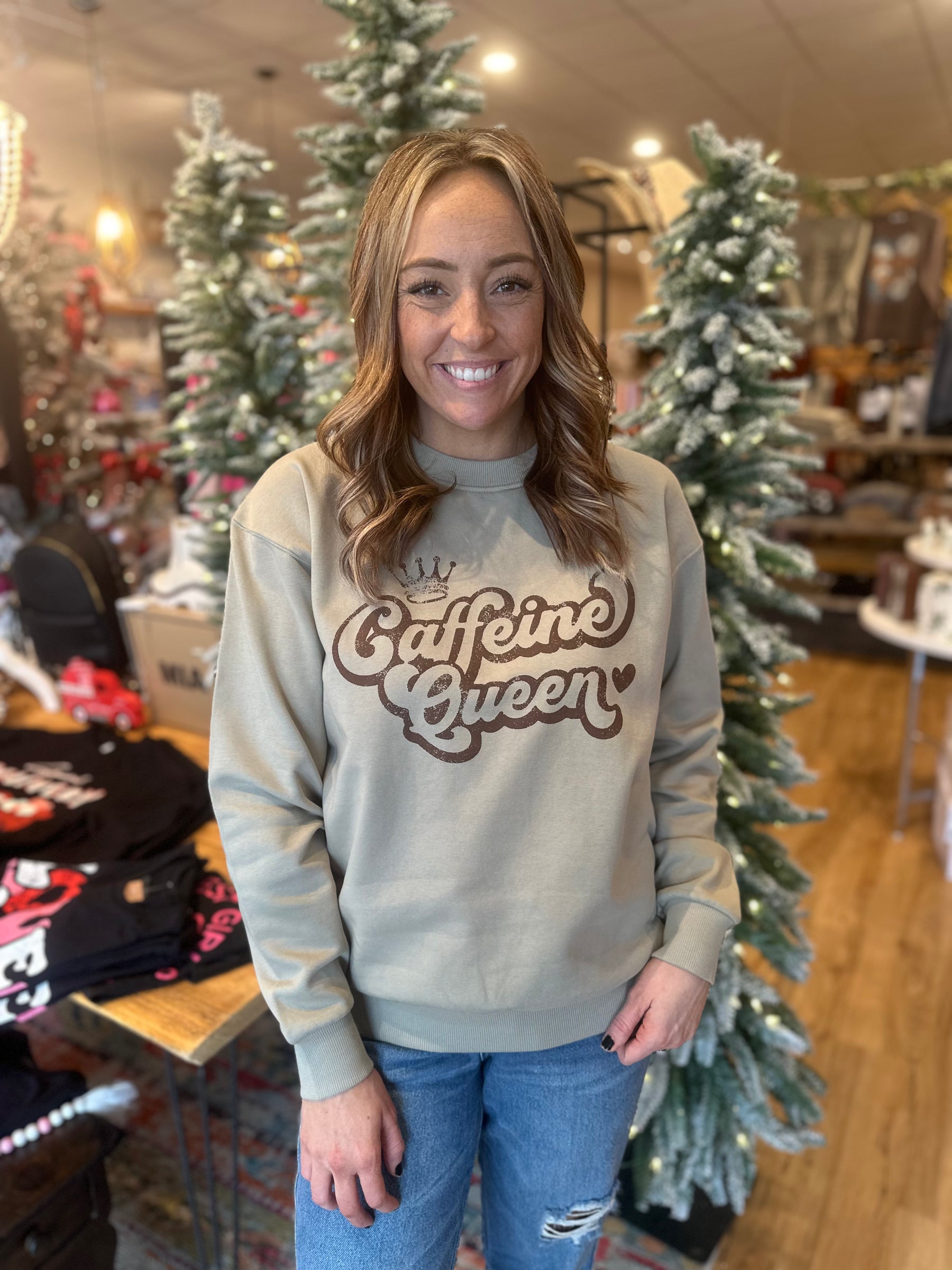 Caffeine Queen Graphic Crew