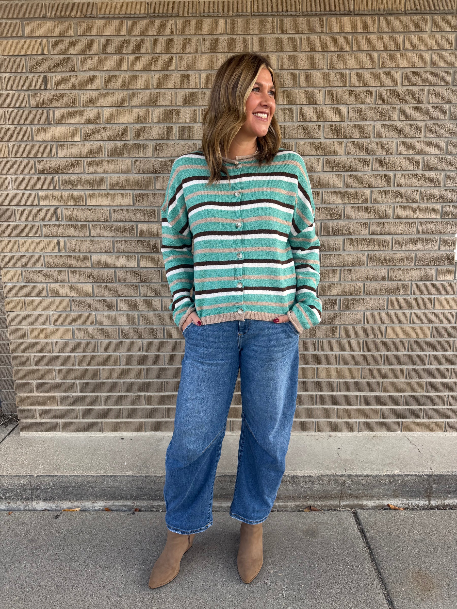 Autumn Stroll Stripe Cardi