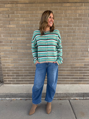 Autumn Stroll Stripe Cardi