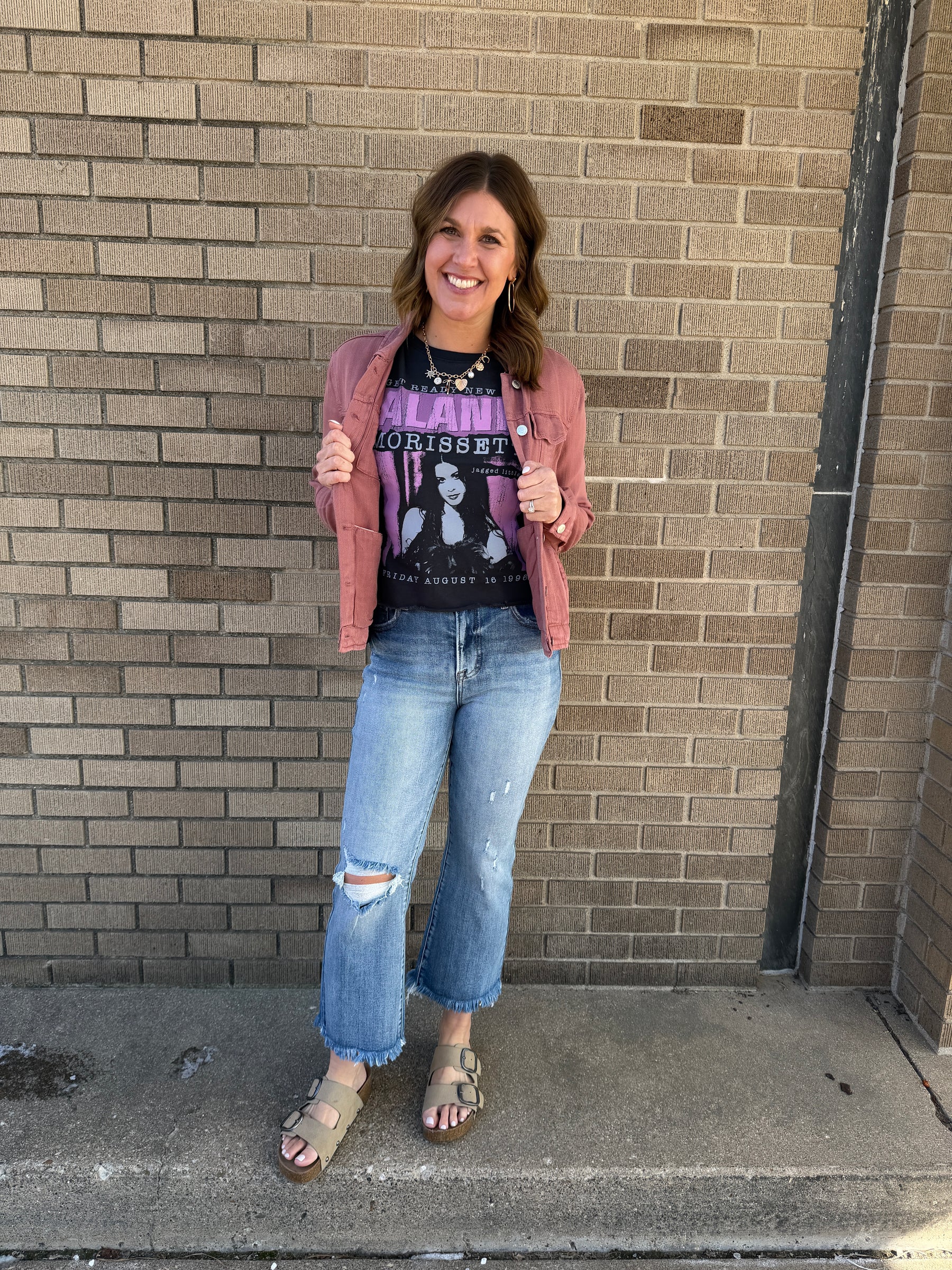 Alanis Morisette Graphic Crop Tee