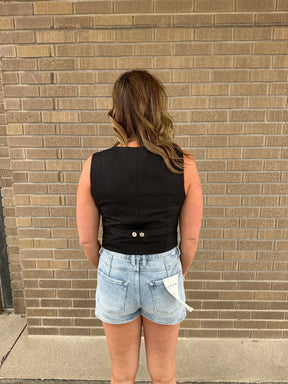 Caught a Vibe Black Vest