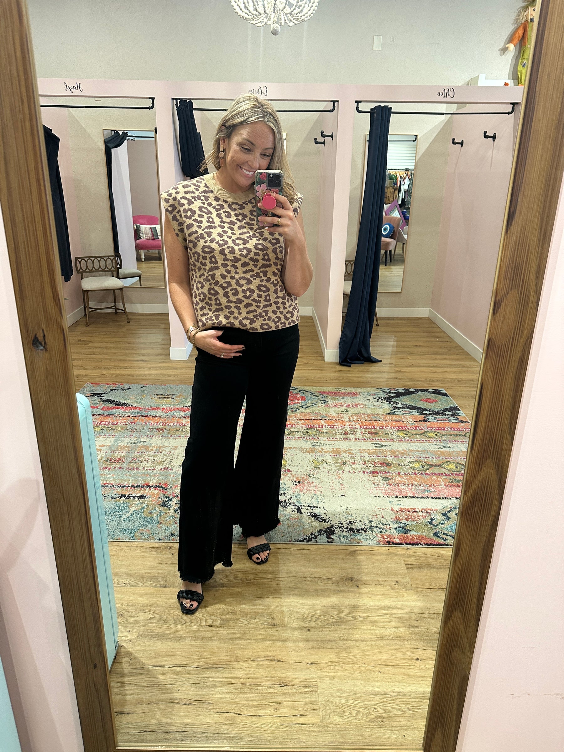 Leopard Sweater Top