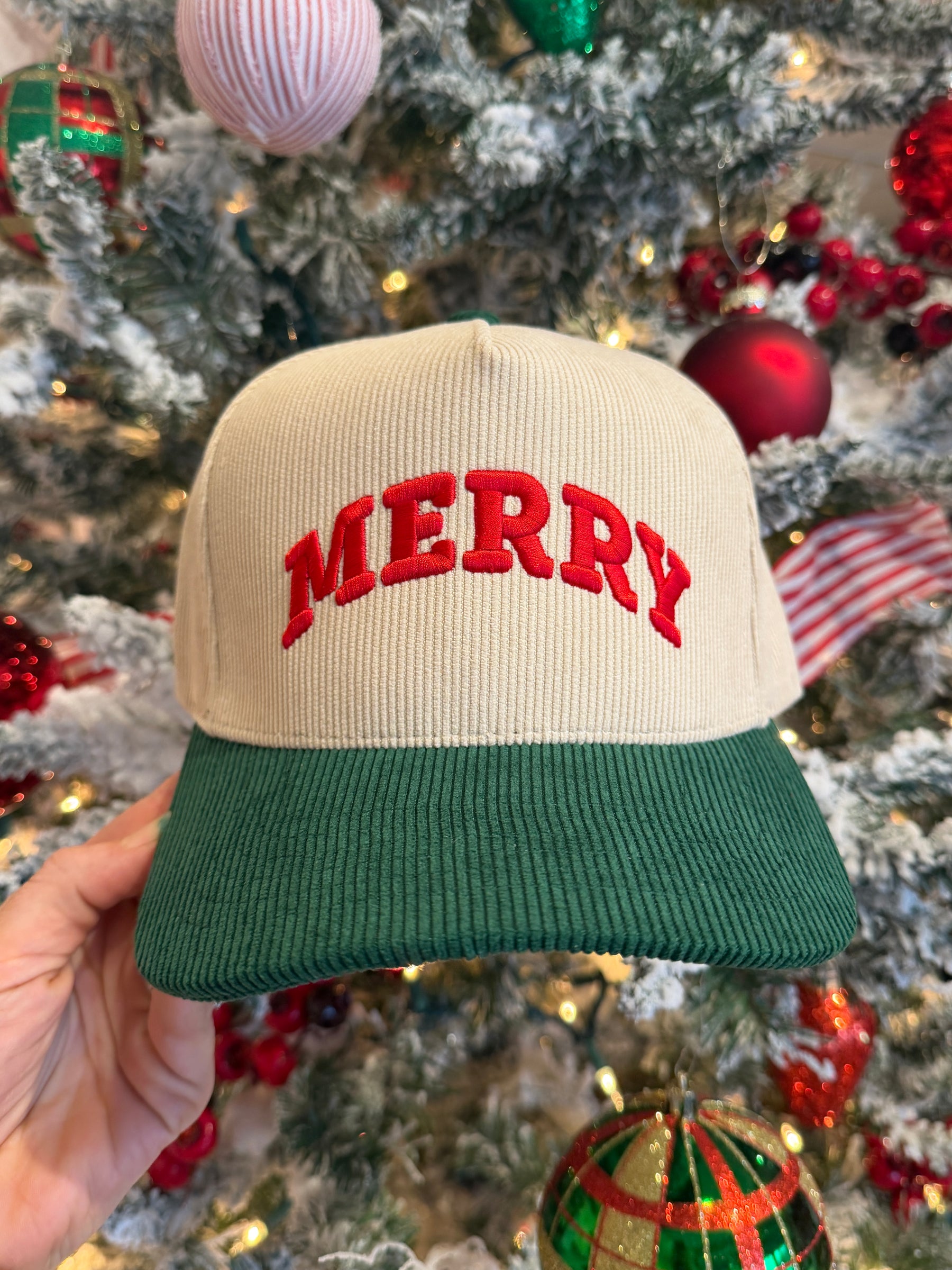 Corduroy Merry Hat - Green