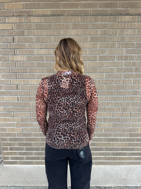 Leopard Layering Top