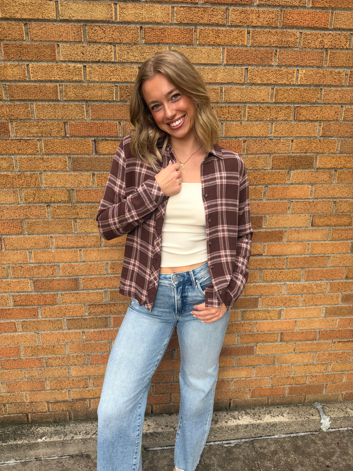 Daphne Shirt - Blush Brown