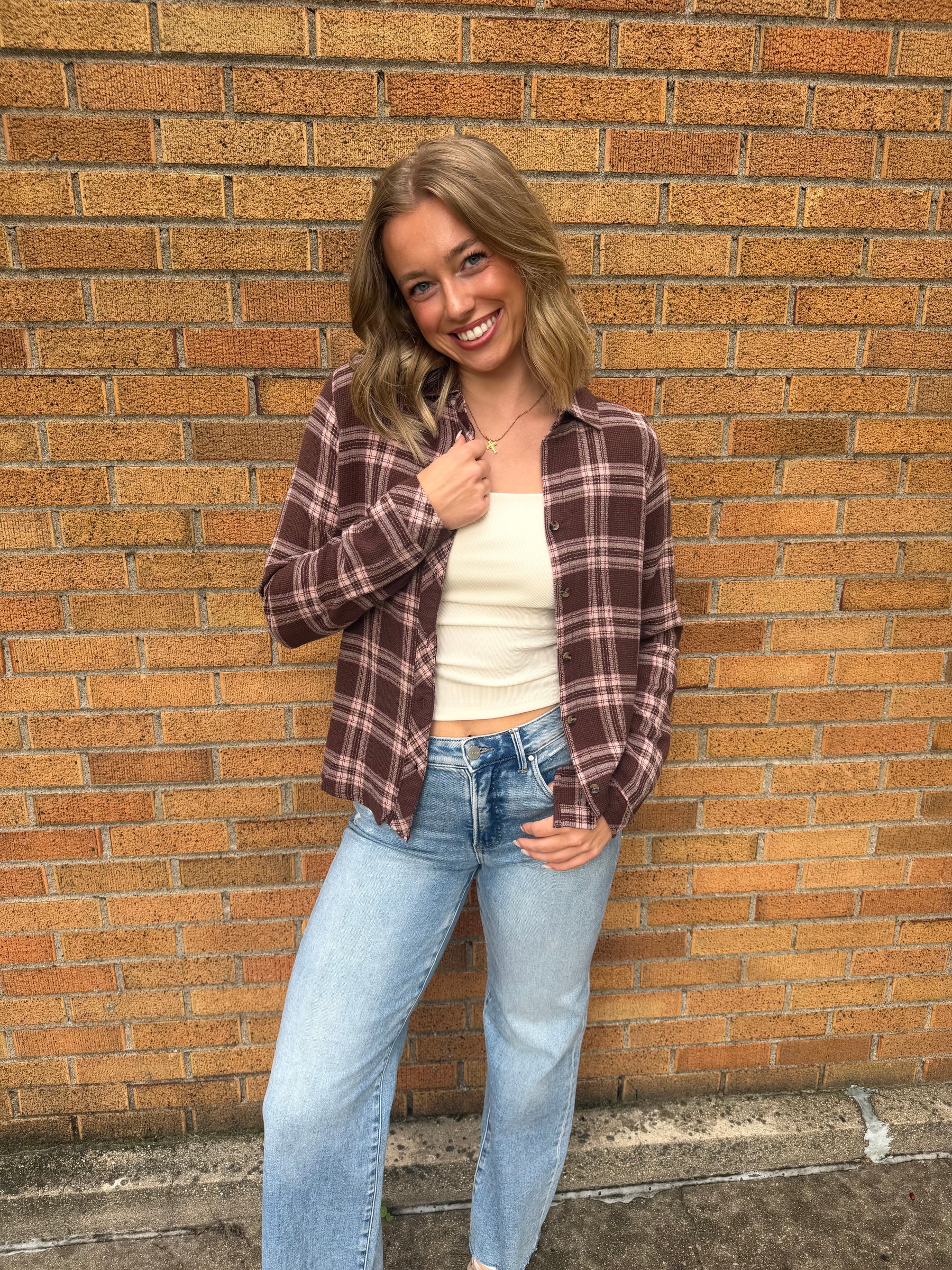 Daphne Shirt - Blush Brown