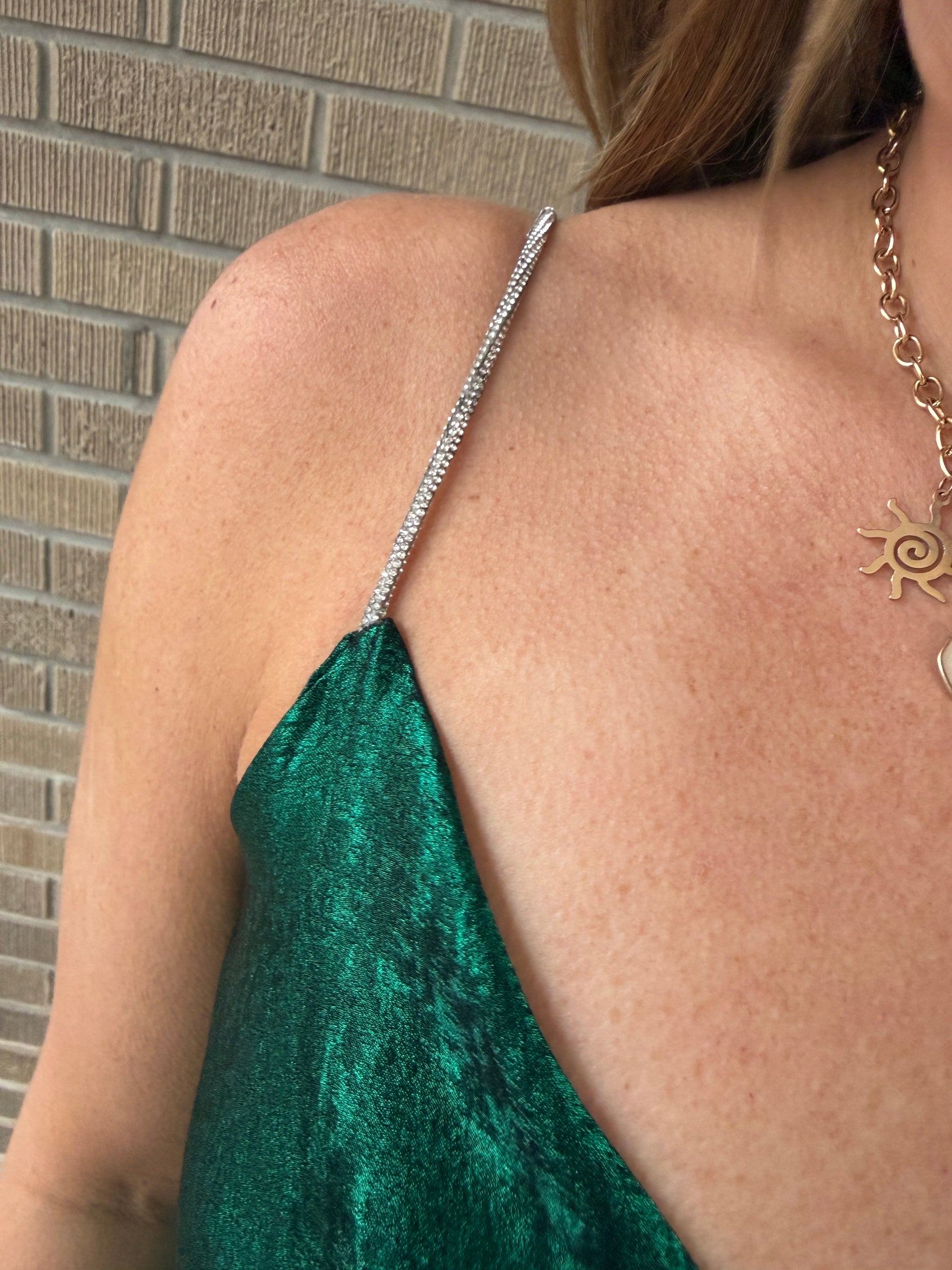 Festive in Emerald Dress