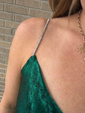 Festive in Emerald Dress