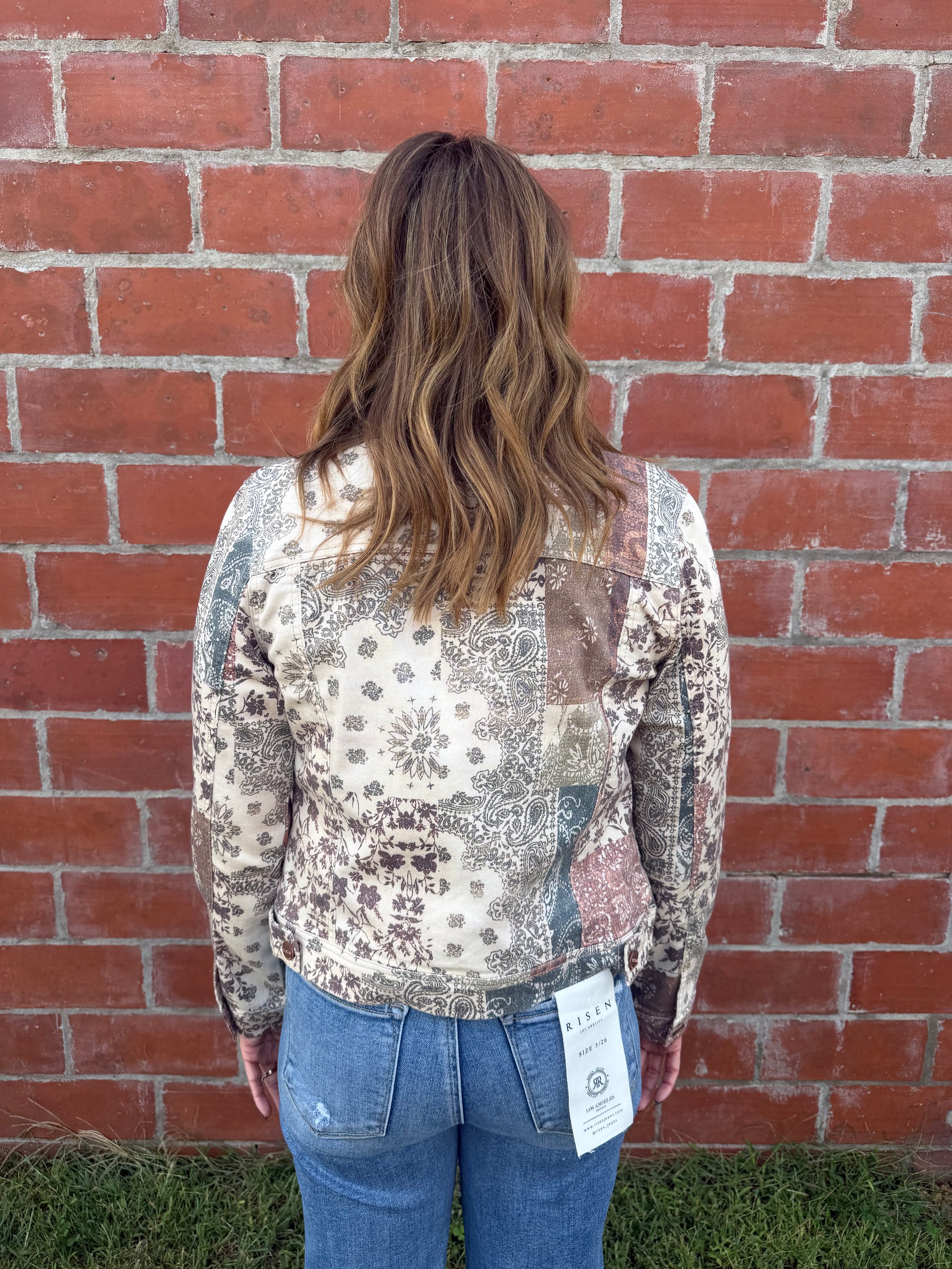 Patchwork Paisley Denim Jacket