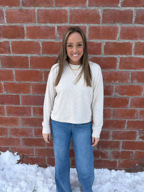 Janie Top - Heather Oatmeal