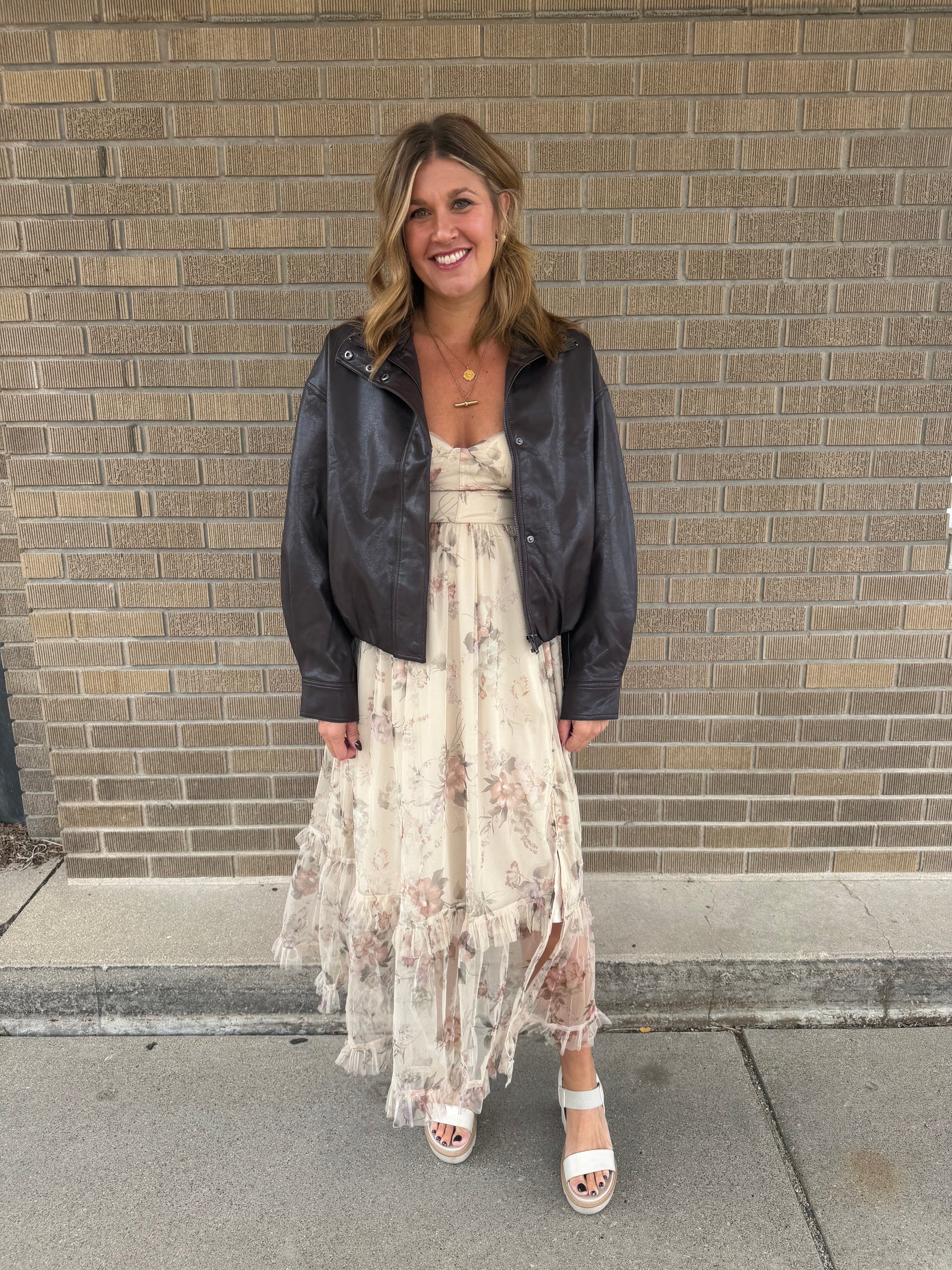 Romantic Fall Floral Dress