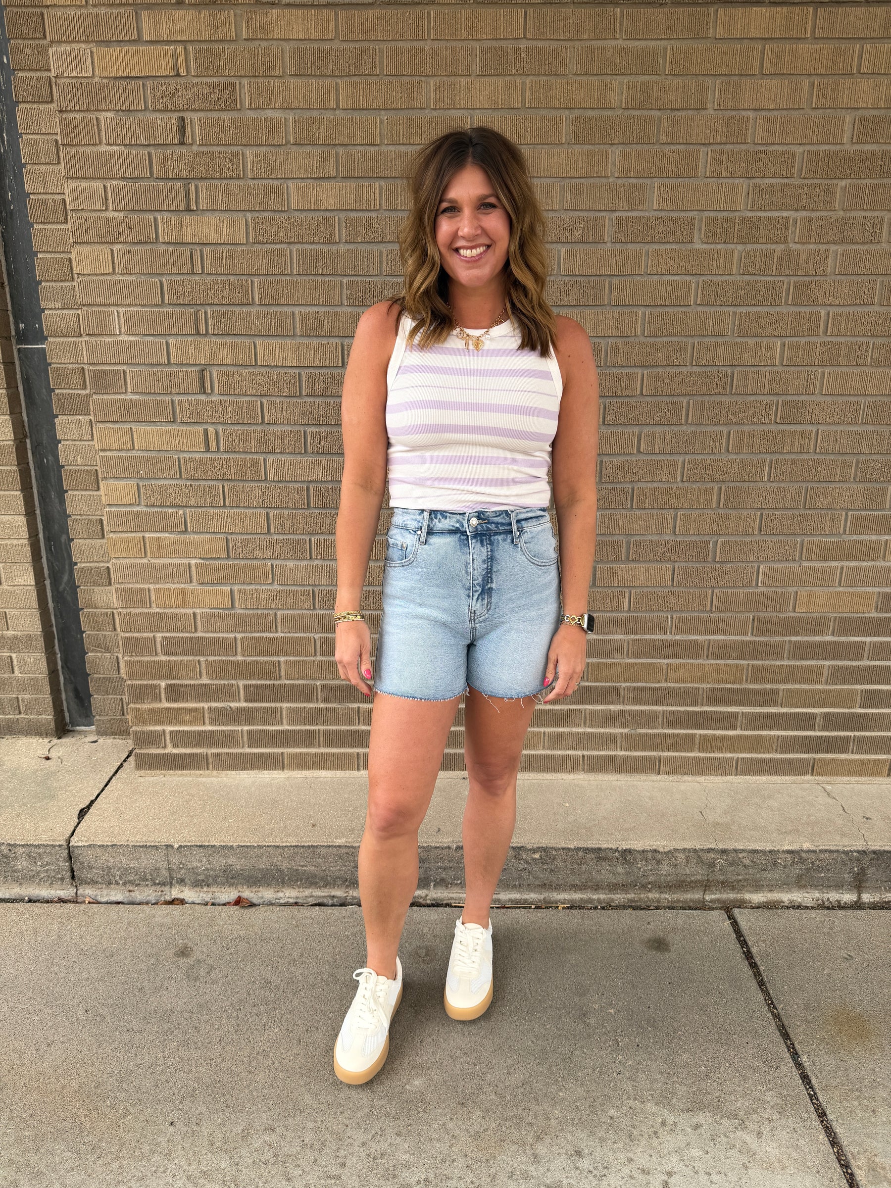 Edlin Tank - Ivory Lavender