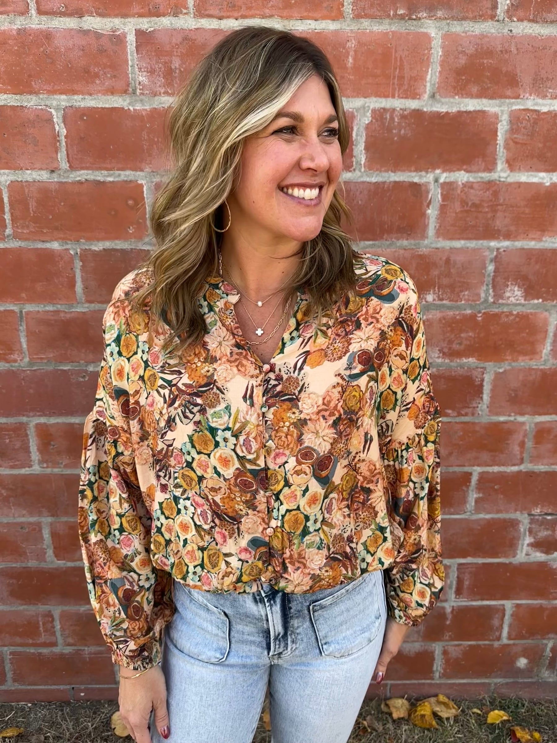 Caught Your Attention Floral Blouse