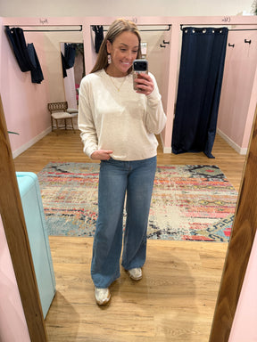 Janie Top - Heather Oatmeal