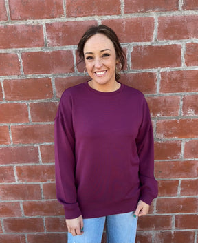 Oversized Martina Top - Purple Potion