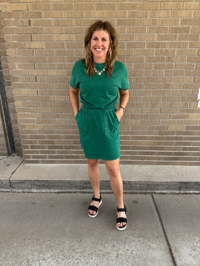 Chill Mode Emerald Mini Dress