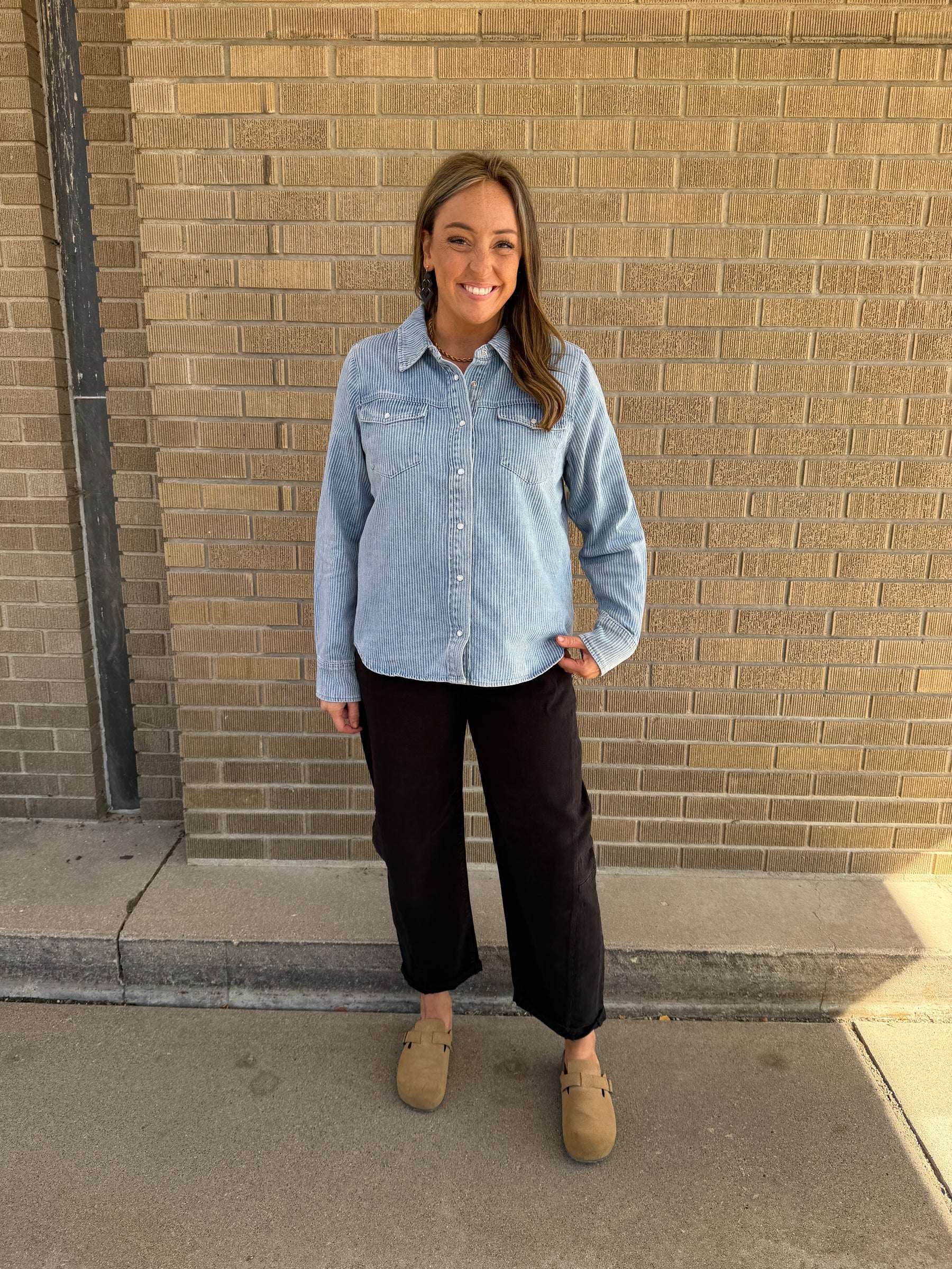 Pippin Jacket - Denim Stripe