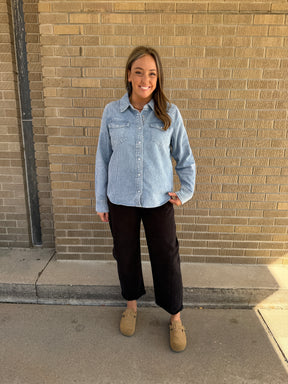 Pippin Jacket - Denim Stripe