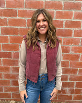 Brina Vest - Crushed Berry