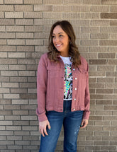 Jackie Jacket - Washed Rose