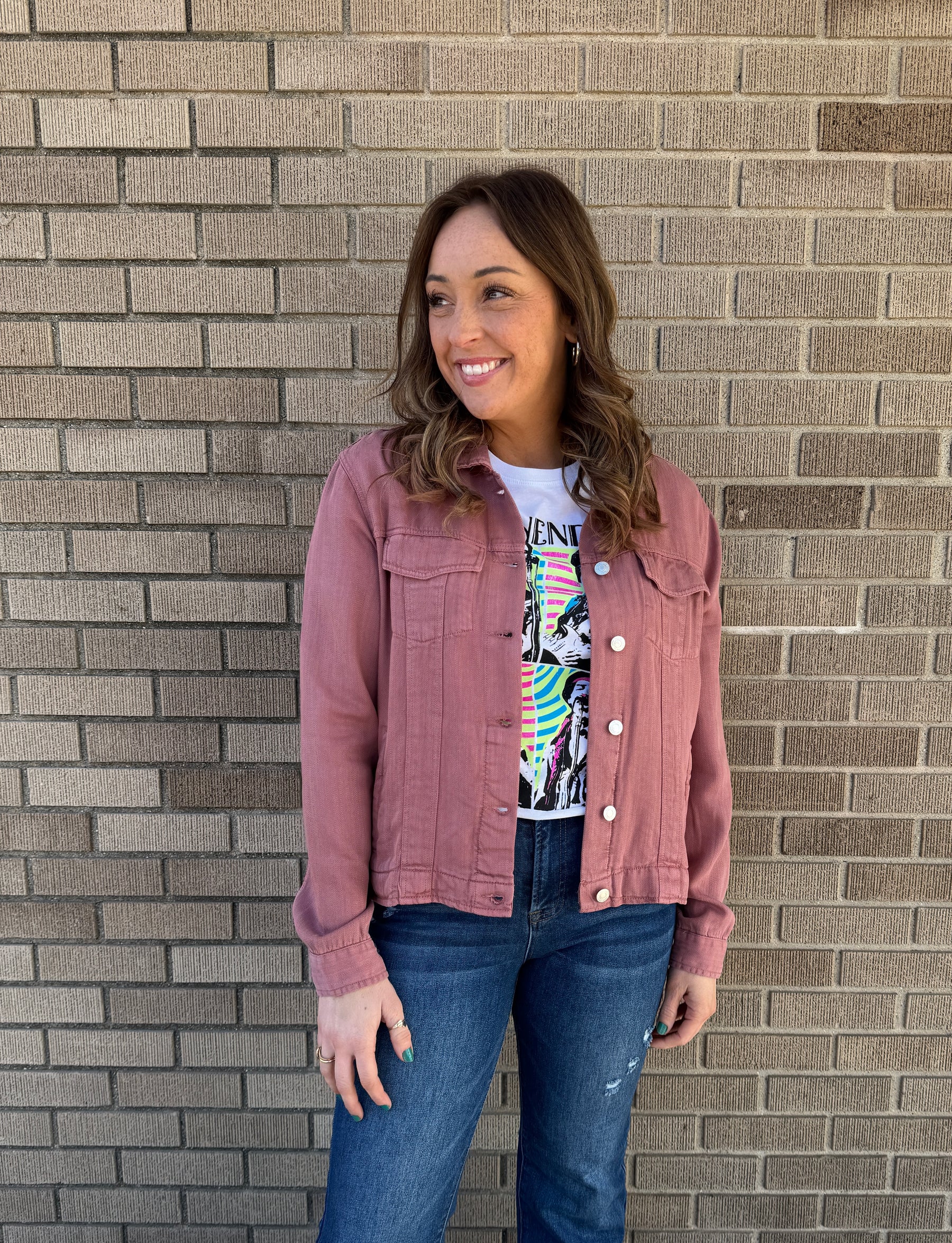 Jackie Jacket - Washed Rose