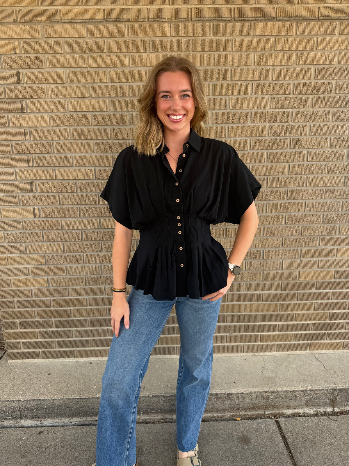 Pleated Princess Blouse