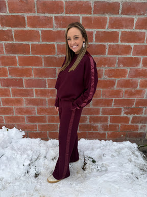 A Touch of Satin Bottoms - Dark Cherry