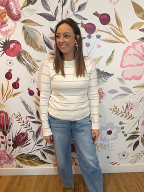 Alder Top - Ivory Rose