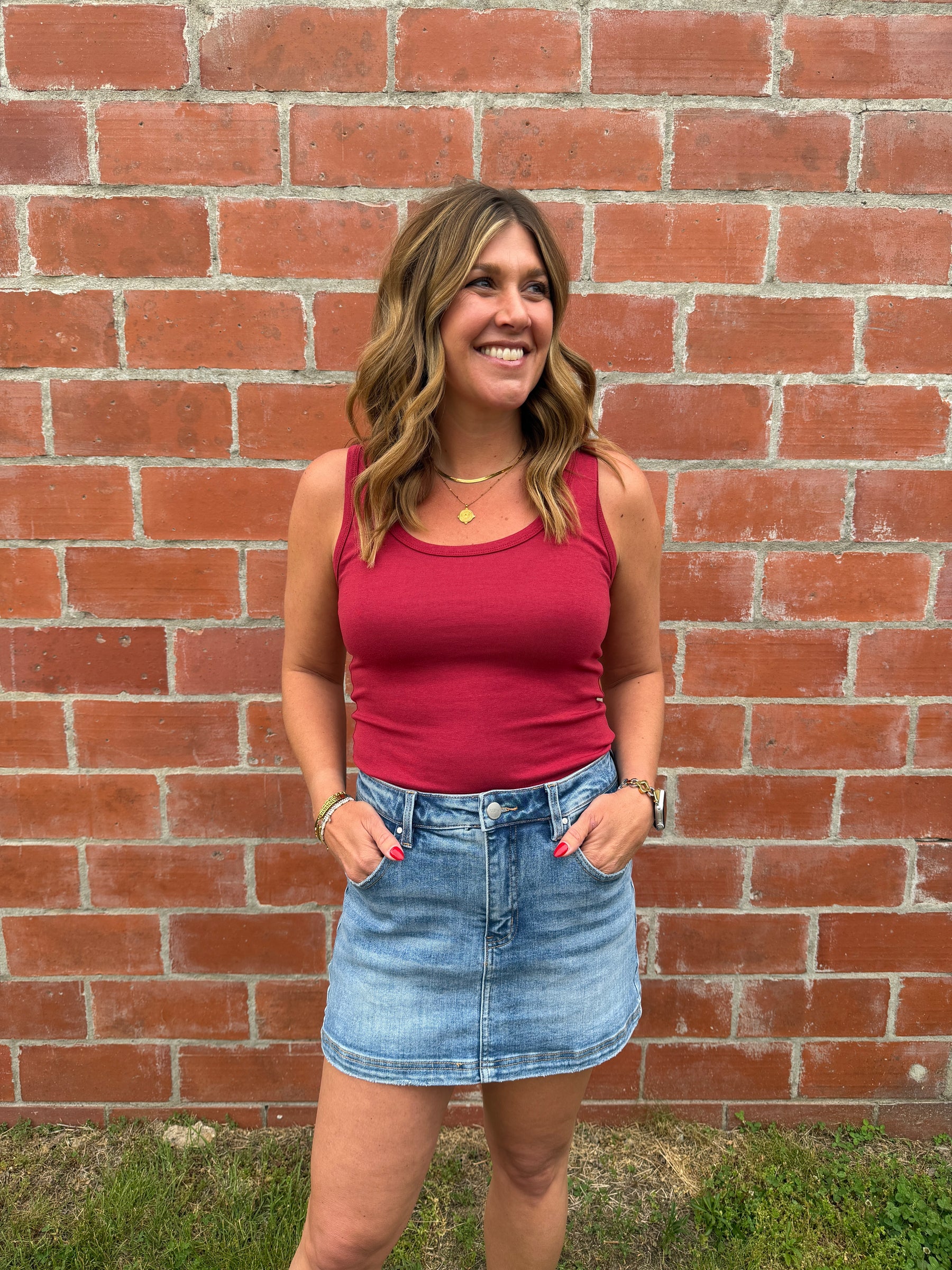 Risen Denim Skort