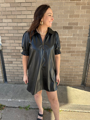 Sweet and Sassy Leather Dress