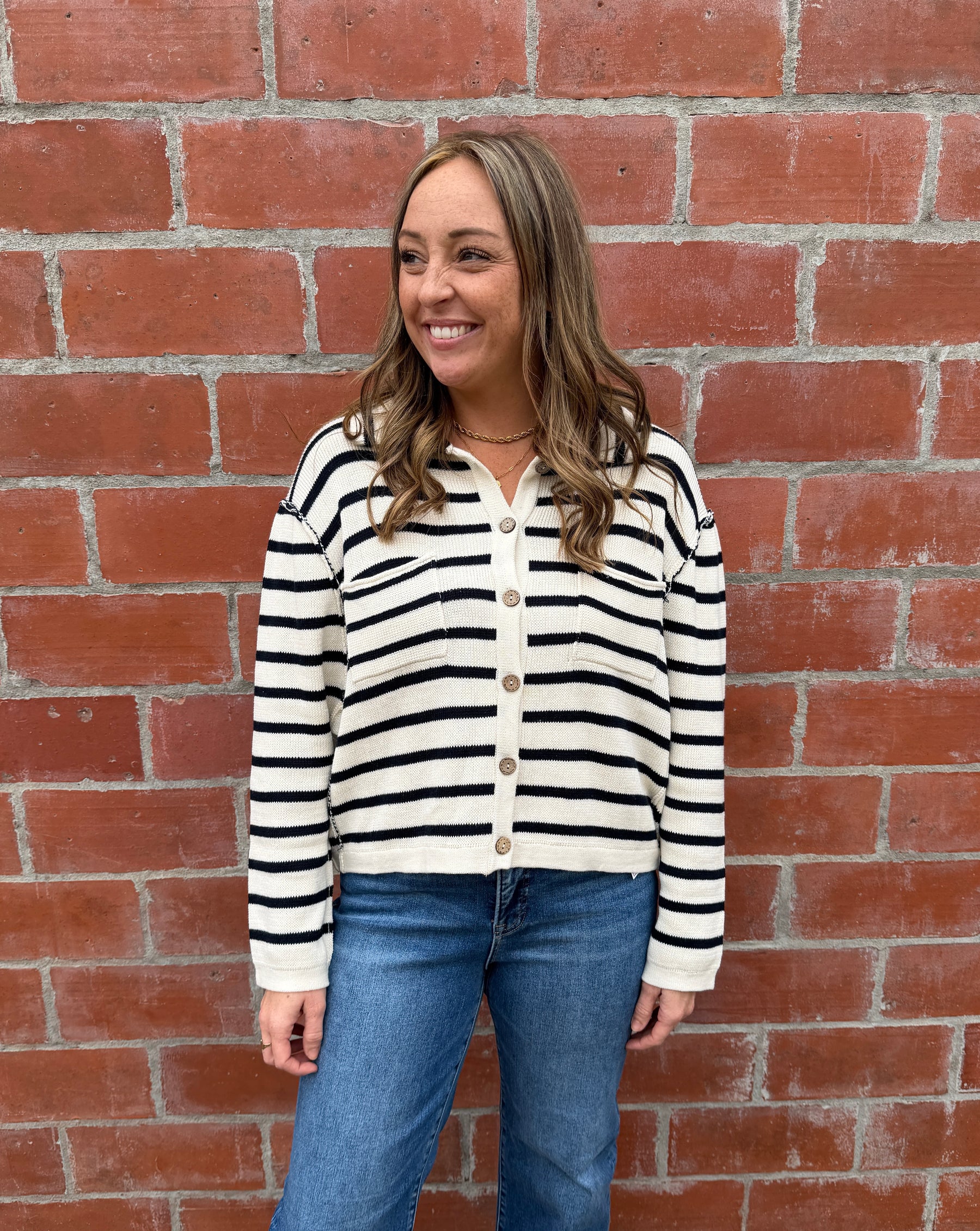 Neutral Girly Cardigan Sweater