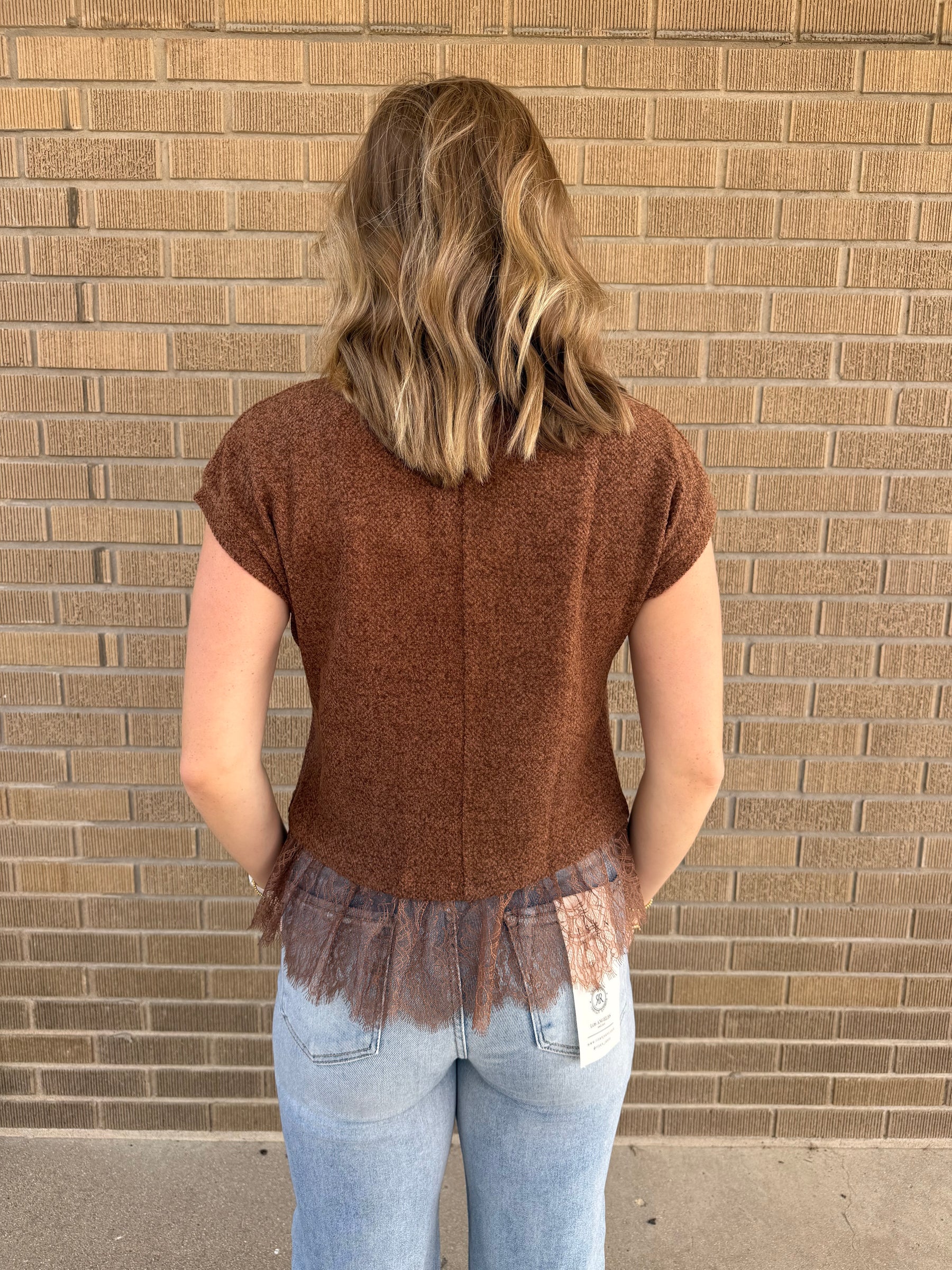 Lace Mocha Top